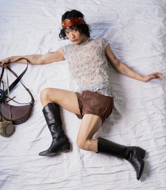 The Bag Lady of Time Zones Top