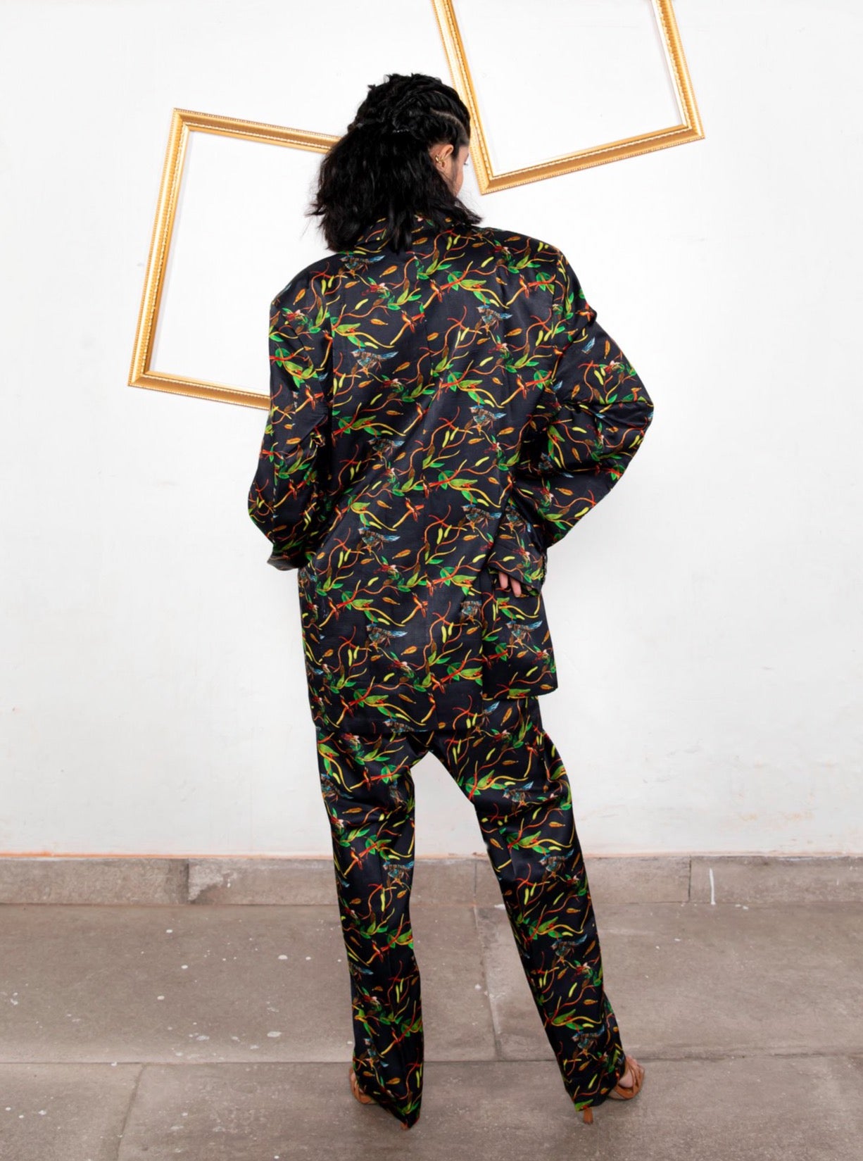 Qui Jin Chinoiserie Pants